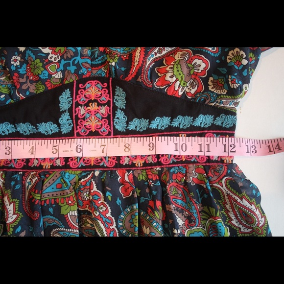 NWT Flying Tomato Boho Paisley VNeck Tunic Dress S - Picture 14 of 16